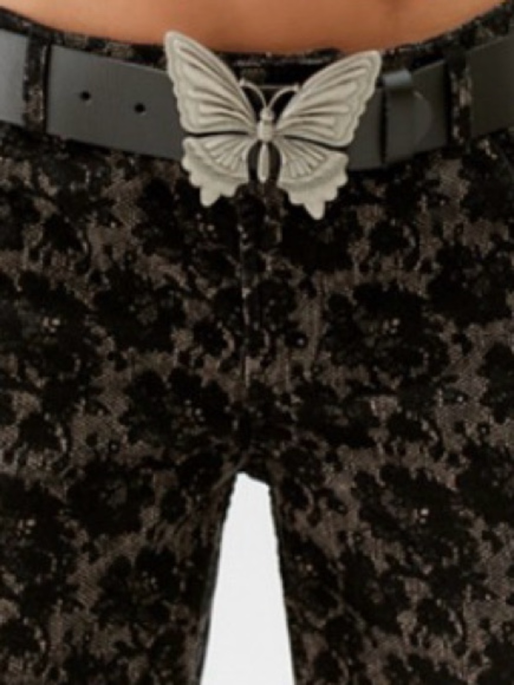 Urban outfitters Butterfly Buckle Leather Belt